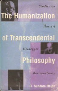 The Humanization of Transcendental Philosophy