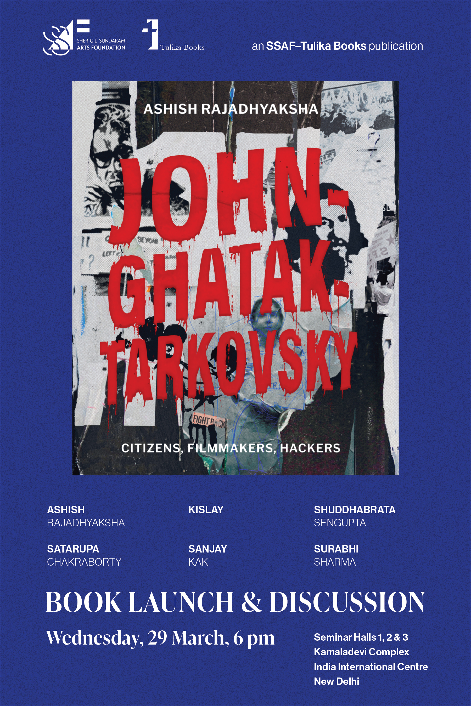 John–Ghatak–Tarkovsky | Book Launch & Discussion| Wednesday, 29 March 2023